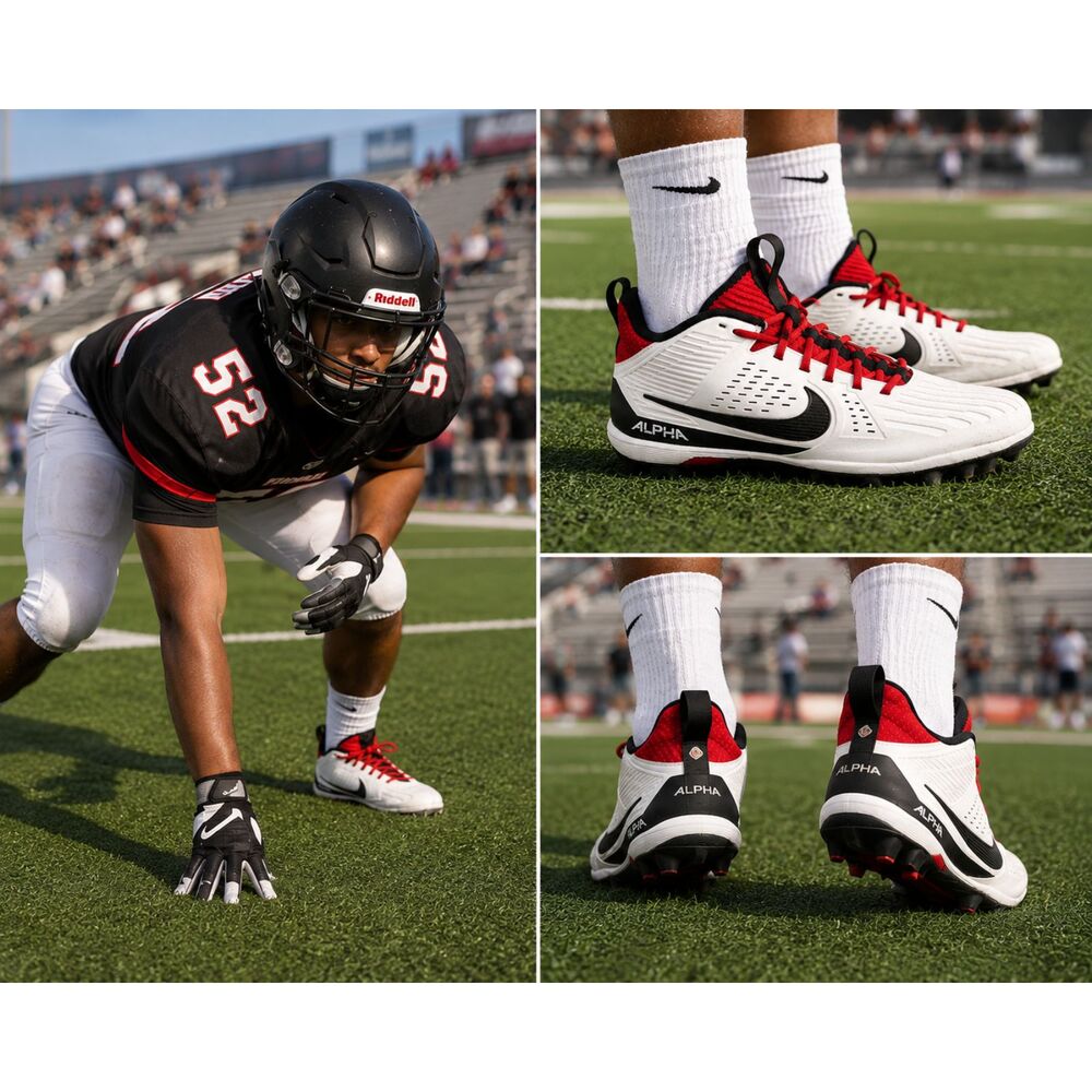 Nike Alpha Menace Strong Football Cleats Men's Size 9 M